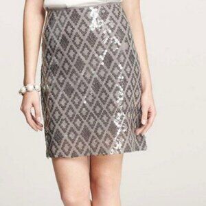 NWT Ann Taylor Dimond Sequin Skirt - Size S